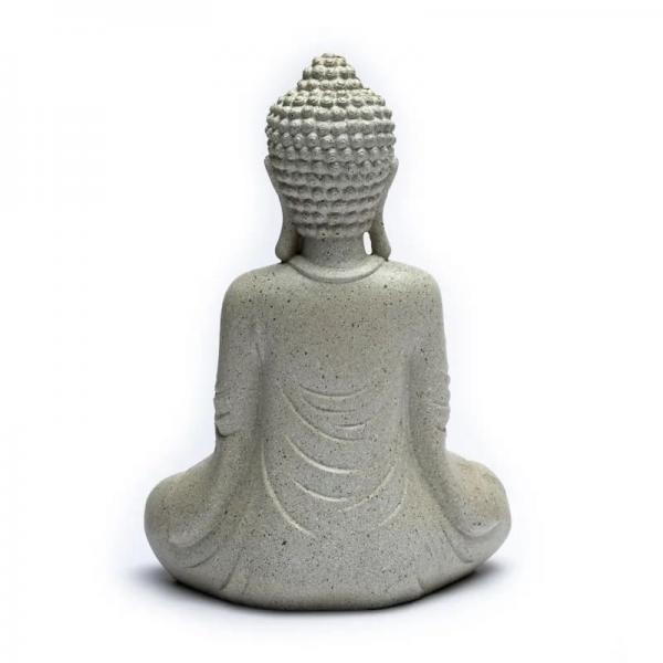 Meditierender Buddha mit Teelichthalter